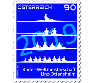 Rowing World Championships in Linz-Ottensheim 2019  - Austria / II. Republic of Austria 2019 - 90 Euro Cent
