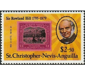 Rowland Hill and St. Kitts-Nevis - Caribbean / Saint Kitts and Nevis 1979 - 2.50