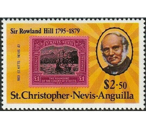 Rowland Hill and St. Kitts-Nevis - Caribbean / Saint Kitts and Nevis 1979 - 2.50