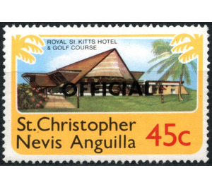 Royal St. Kitts Hotel, overprint "OFFICIAL" - Caribbean / Saint Kitts and Nevis 1980 - 45