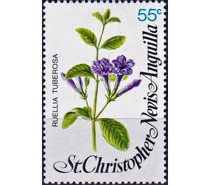 Ruellia tuberosa - Caribbean / Saint Kitts and Nevis 1979 - 55