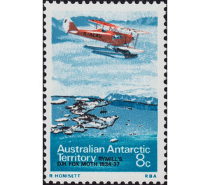 Rymill's DH Fox Moth 1934-37 - Australian Antarctic Territory 1973 - 8