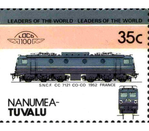 S.N.C.F. CC 7121 CO-CO 1952 France - Polynesia / Tuvalu, Nanumea 1985