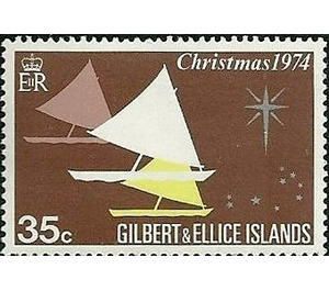 Sailing ships - Micronesia / Gilbert and Ellice Islands 1974 - 35