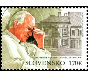 Saint Pope John Paul II Birth Centenary - Slovakia 2020 - 1.70