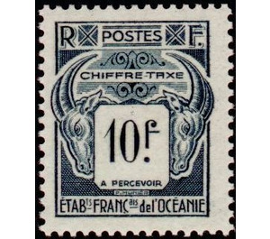 Sales tax collectable - Polynesia / French Oceania 1948 - 10