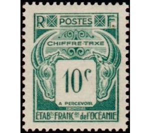 Sales tax collectable - Polynesia / French Oceania 1948 - 10