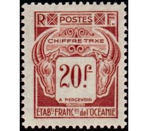 Sales tax collectable - Polynesia / French Oceania 1948 - 20