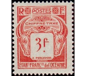 Sales tax collectable - Polynesia / French Oceania 1948 - 3