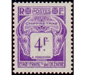 Sales tax collectable - Polynesia / French Oceania 1948 - 4