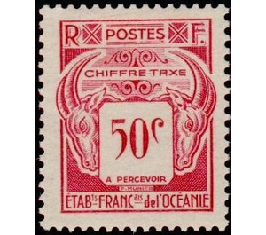 Sales tax collectable - Polynesia / French Oceania 1948 - 50