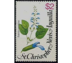 Salvia serontina - Caribbean / Saint Kitts and Nevis 1980 - 2