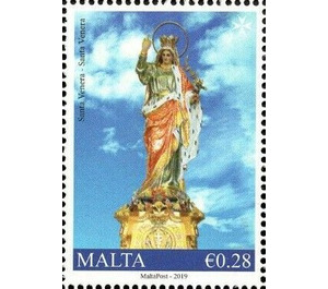 Santa Venera - Statue of St. Venera - Malta 2019 - 0.28