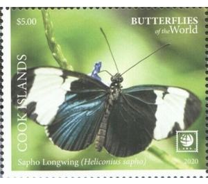 Sapho Longwing (Heliconius sapho) - Polynesia / Cook Islands 2020 - 5