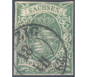 Saxony Coat of Arms - Germany / Old German States / Saxony 1851 - 3