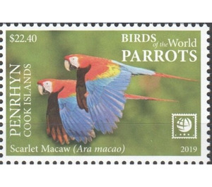 Scarlet Macaw - Polynesia / Penrhyn 2019 - 22.40