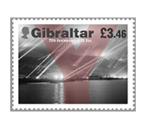 Searchlights During Raid on Gibraltar - Gibraltar 2020 - 3.46