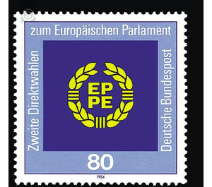 Second direct elections to the European Parliament  - Germany / Federal Republic of Germany 1984 - 80 Pfennig