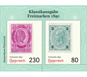 Series: Classic Edition - Postage stamps 1890  - Austria / II. Republic of Austria 2019