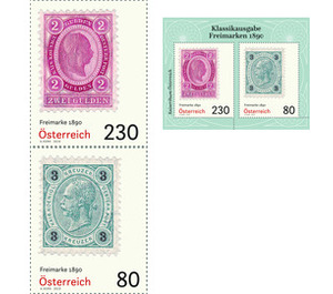 Series: Classic Edition - Postage stamps 1890  - Austria / II. Republic of Austria 2019 Set