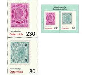 Series: Classic Edition - Postage stamps 1890  - Austria / II. Republic of Austria 2019 Set