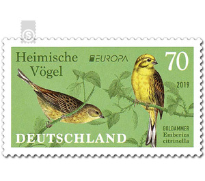 Series "Europe", Theme "Domestic Birds" - Yellowhammer  - Germany / Federal Republic of Germany 2019 - 70 Euro Cent