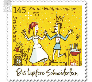 Series "For Charity" - Grimms' Fairy Tales - The Brave Little Tailor - "The wedding"  - Germany / Federal Republic of Germany 2019 - 145 Euro Cent