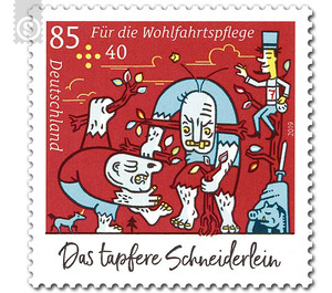 Series "For Charity" - Grimms' Fairy Tales - The Brave Little Tailor - "With the giants"  - Germany / Federal Republic of Germany 2019 - 85 Euro Cent