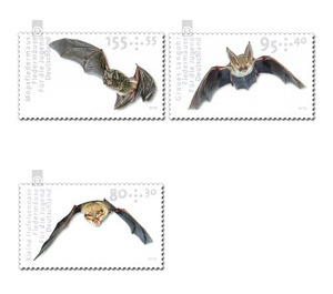 Series "For the Youth" - Bats - Barbastelle  - Germany / Federal Republic of Germany 2019 Set