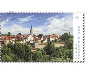 Series "Germany's most beautiful panoramas" - Rothenburg on the Tauber (stamp 2) - Germany / Federal Republic of Germany 2019 - 45 Euro Cent