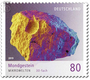 Series "Microworlds" - Lunar rock  - Germany / Federal Republic of Germany 2019 - 80 Euro Cent