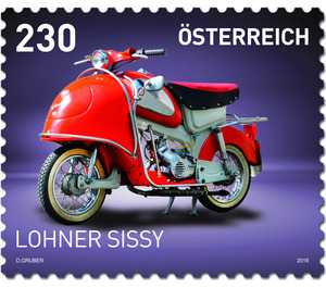Series: Motorcycles - Lohner Sissy  - Austria / II. Republic of Austria 2019 - 230 Euro Cent