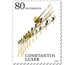 Series: Young art in Austria - Constantin Luser - Stille Post  - Austria / II. Republic of Austria 2019 - 80 Euro Cent