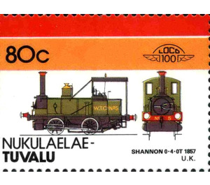 Shannon 0-4-0T 1857 UK - Polynesia / Tuvalu, Nukulaelae 1986