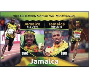 Shelly-Ann Fraser-Pryce and Usain Bolt - Caribbean / Jamaica 2016