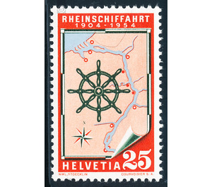 shipping  - Switzerland 1954 - 25 Rappen