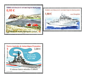 Ships - French Australian and Antarctic Territories 2019 Set