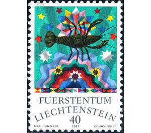 Signs of the zodiac  - Liechtenstein 1977 - 40 Rappen