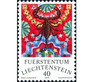 Signs of the zodiac  - Liechtenstein 1978 - 40 Rappen