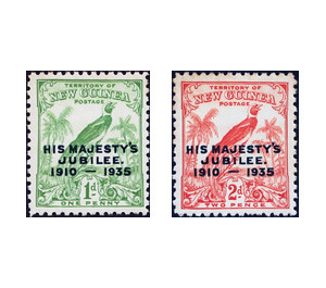 Silver Jubilee of King George V - Melanesia / New Guinea 1935 Set