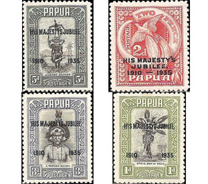 Silver Jubilee of King George V - Melanesia / Papua 1935 Set