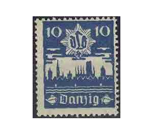 Skyline of Danzig with DLB emblem - Poland / Free City of Danzig 1937 - 10