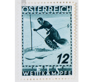 slalom  - Austria / I. Republic of Austria 1936 - 12 Groschen