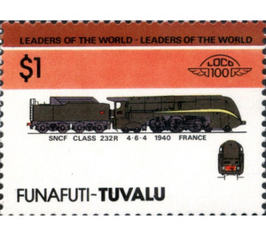 SNCF Class 232R 4-6-4 1940 France - Polynesia / Tuvalu, Funafuti 1985