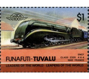 SNCF Class 232R 4-6-4 1940 France - Polynesia / Tuvalu, Funafuti 1985