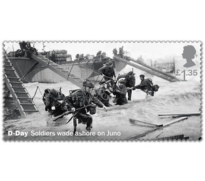 Soldiers Wading Ashore at Juno Beach - United Kingdom 2019 - 1.35