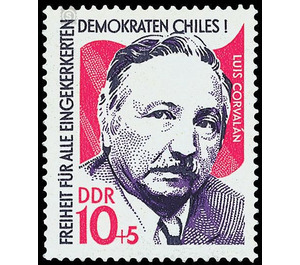 Solidarity with the Chilean people  - Germany / German Democratic Republic 1973 - 10 Pfennig