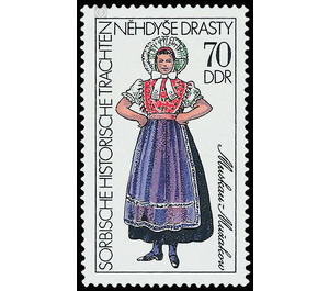 Sorbian historical costumes  - Germany / German Democratic Republic 1977 - 70 Pfennig