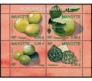 Souvenir sheet - Citruses of Mayotte - East Africa / Mayotte 2009