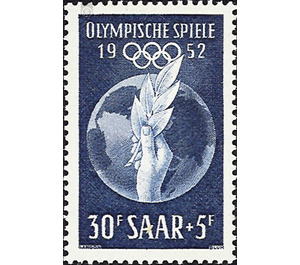 Special edition for the 1952 Olympic Games in Helsinki - Germany / Saarland 1952 - 3,000 Pfennig